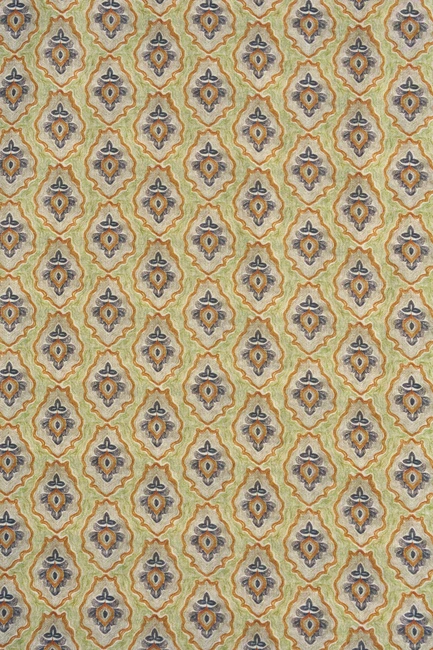 Shawl met dessin en kwastjes