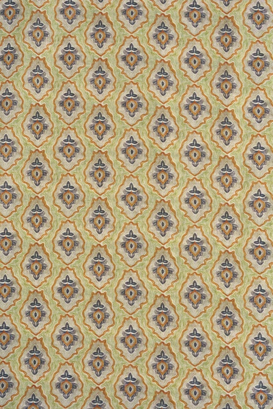 Shawl met dessin en kwastjes
