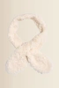 Shawl met faux-fur
