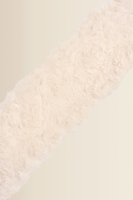 Shawl met faux-fur