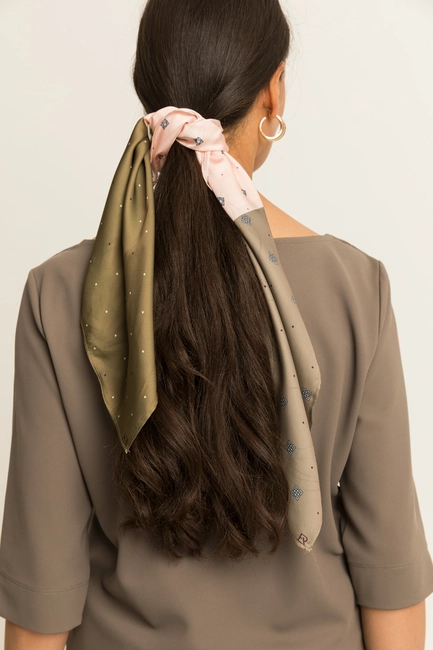 Shawl met grafisch dessin
