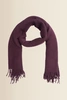 Shawl met ribstructuur