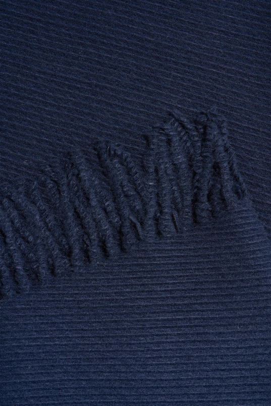 Shawl met ribstructuur