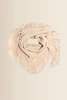 Shawl woven triangle with fringes