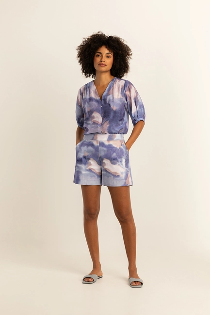 Short met print