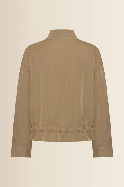 Soepelvallend blouse jasje