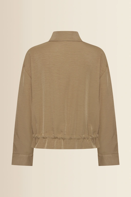 Soepelvallend blouse jasje