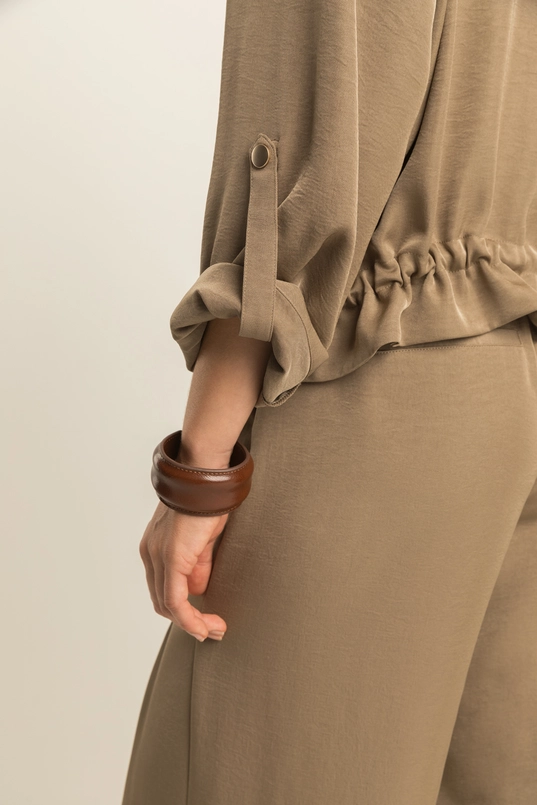 Soepelvallend blouse jasje