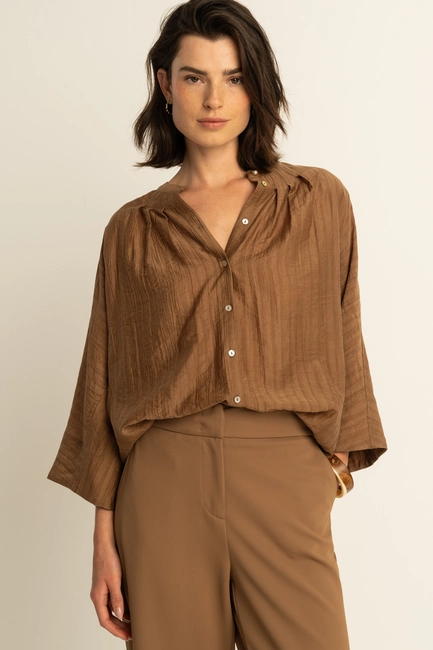 Soepelvallende blouse