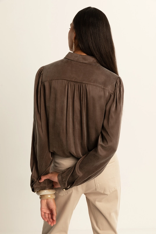 Soepelvallende blouse