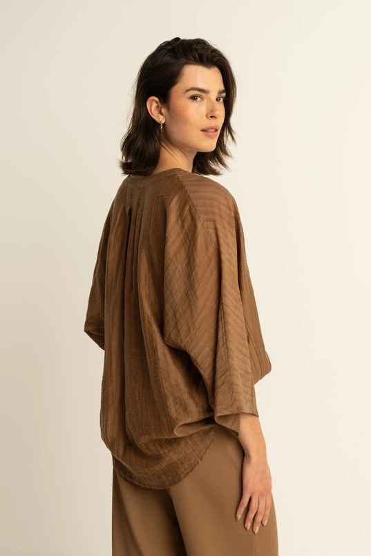 Soepelvallende blouse