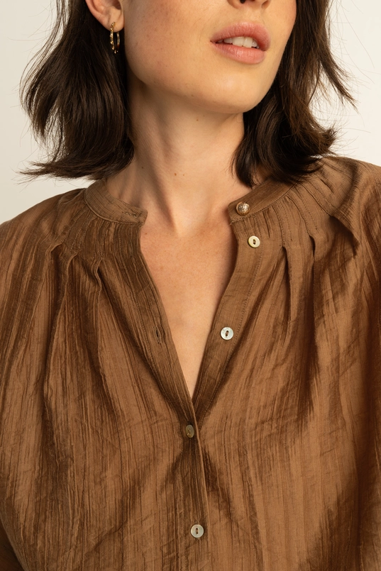 Soepelvallende blouse