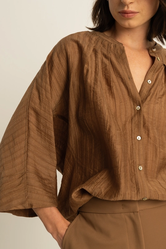 Soepelvallende blouse