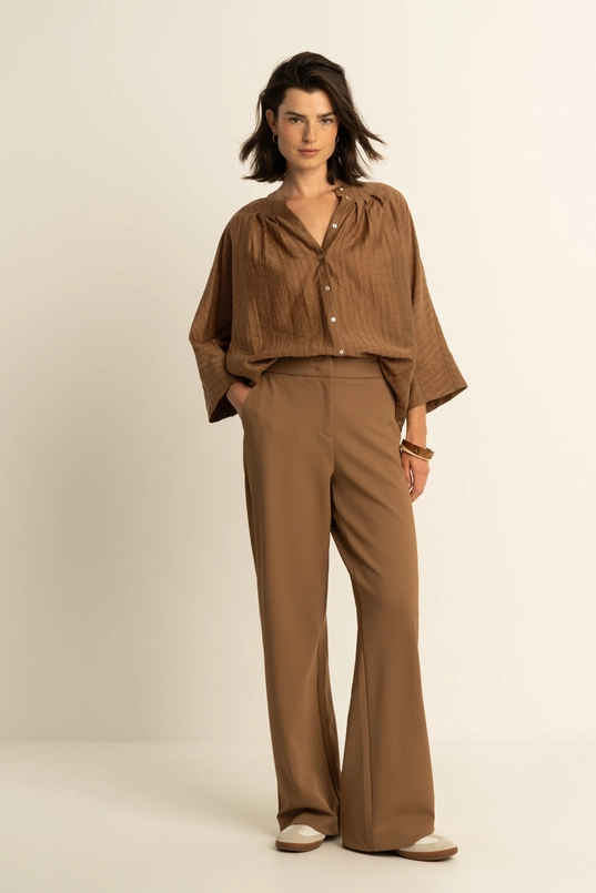 Soepelvallende blouse