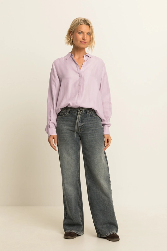 Soepelvallende blouse