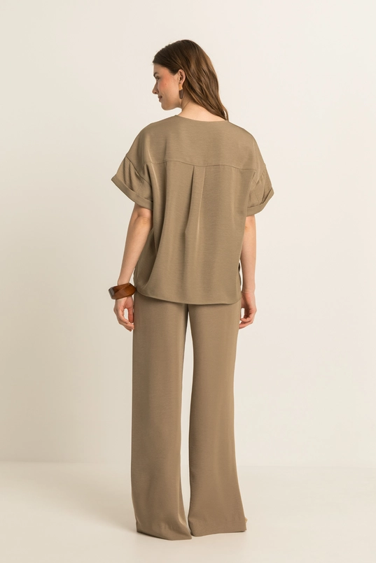 Soepelvallende broek