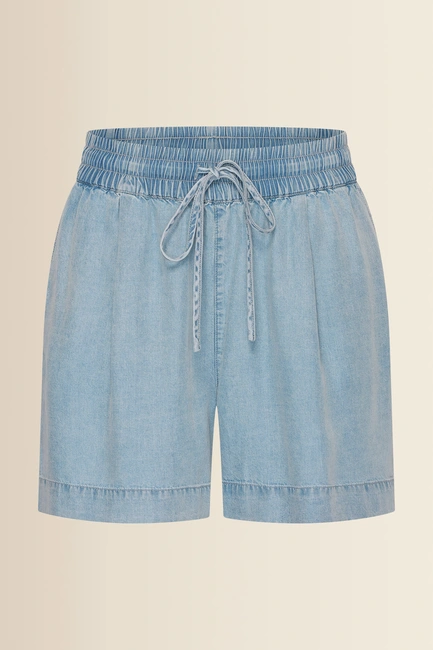 Soepelvallende denim short