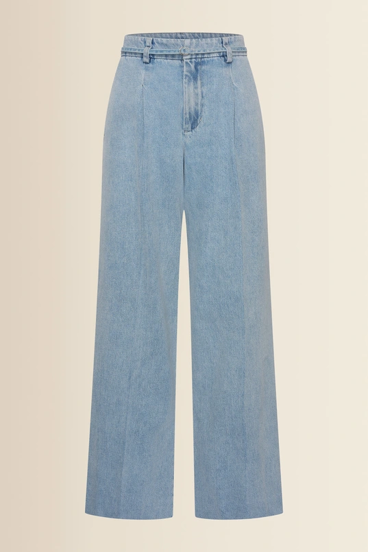 Soepelvallende denim