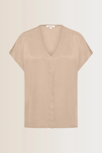 Soepelvallende V-hals top