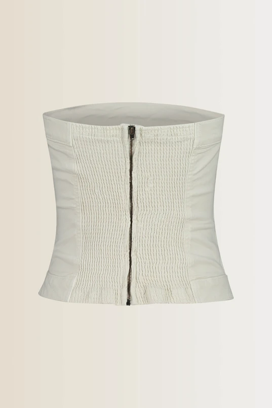 Strapless bustier top