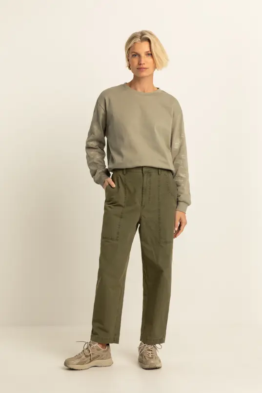 Sweater met geborduurde details