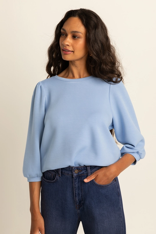 Sweater met pofmouwen