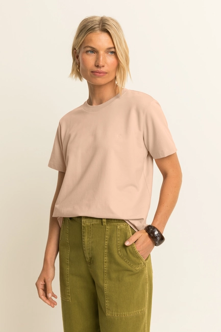 T-shirt met borstlogo