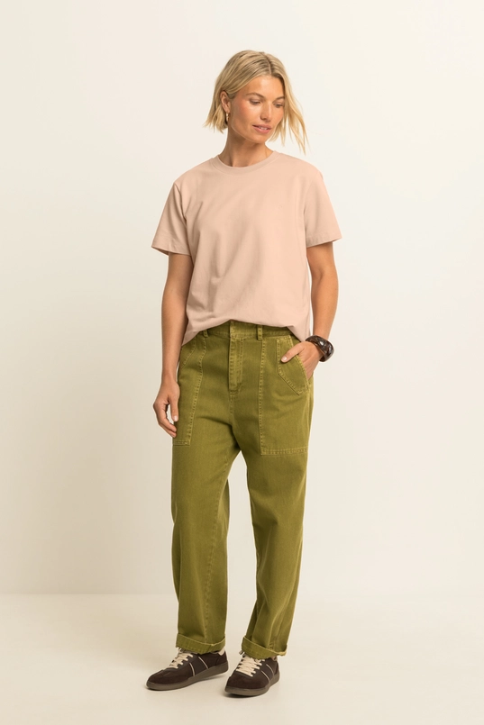 T-shirt met borstlogo
