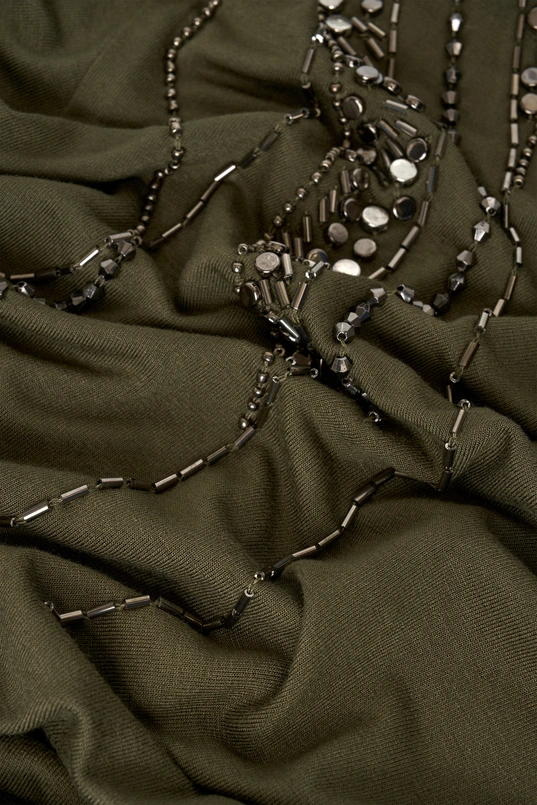 T-shirt met kralendetail