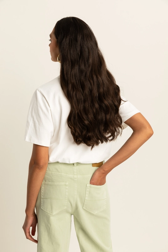 T-shirt met kralendetails