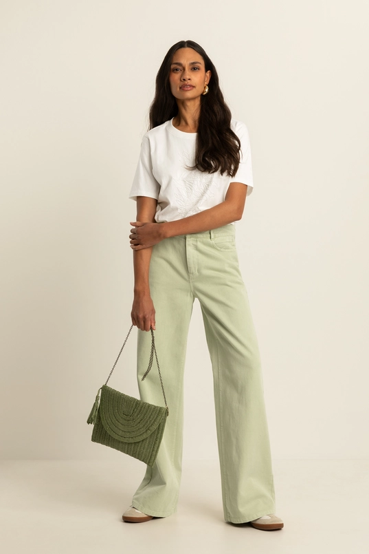 T-shirt met kralendetails