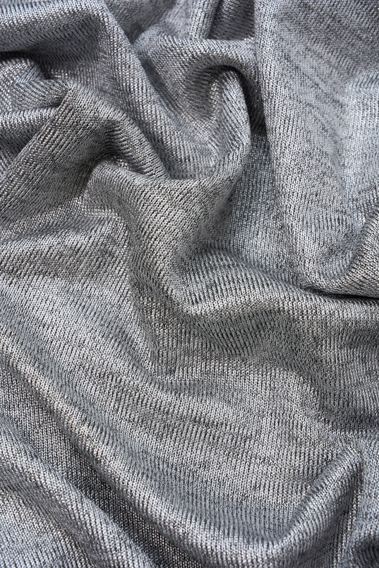 T-shirt met metallic glans