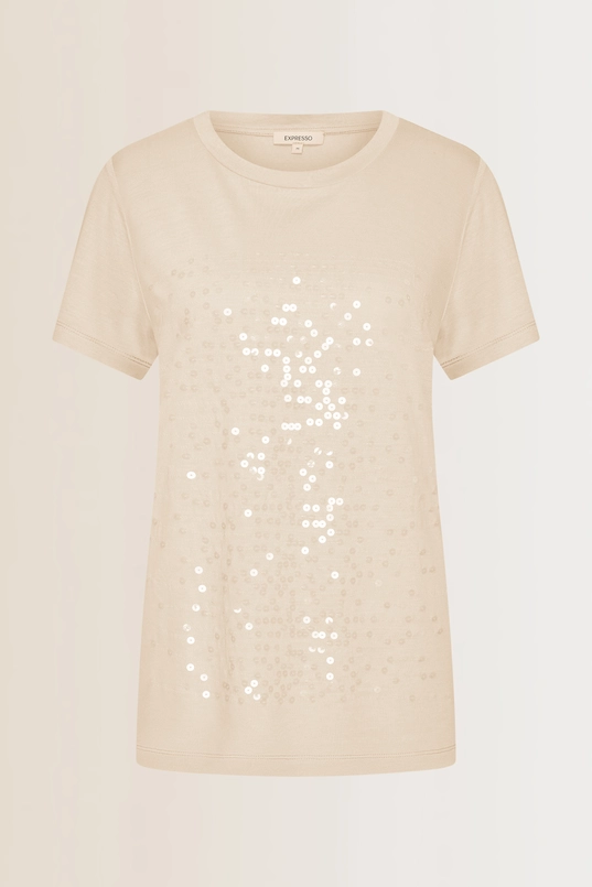 T-shirt met pailletten