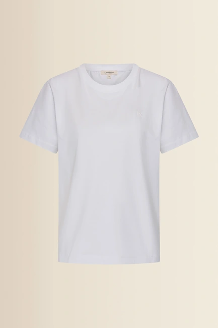 T-shirt met reliëf logo