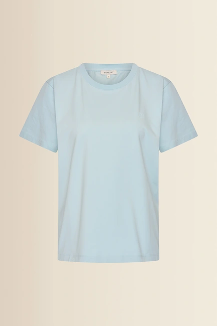 T-shirt met reliëf logo