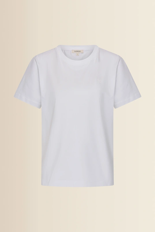 T-shirt met reliëf logo