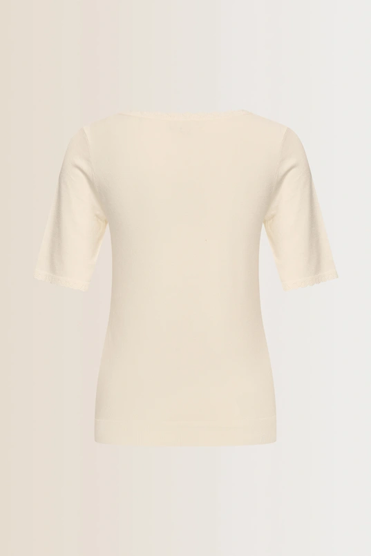 T-shirt met subtiele rib