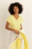 T-shirt met V-hals