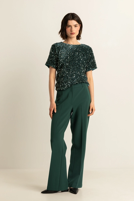 Top met pailletten