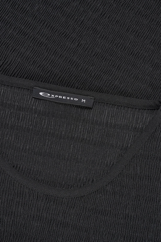 Top met plisséstructuur