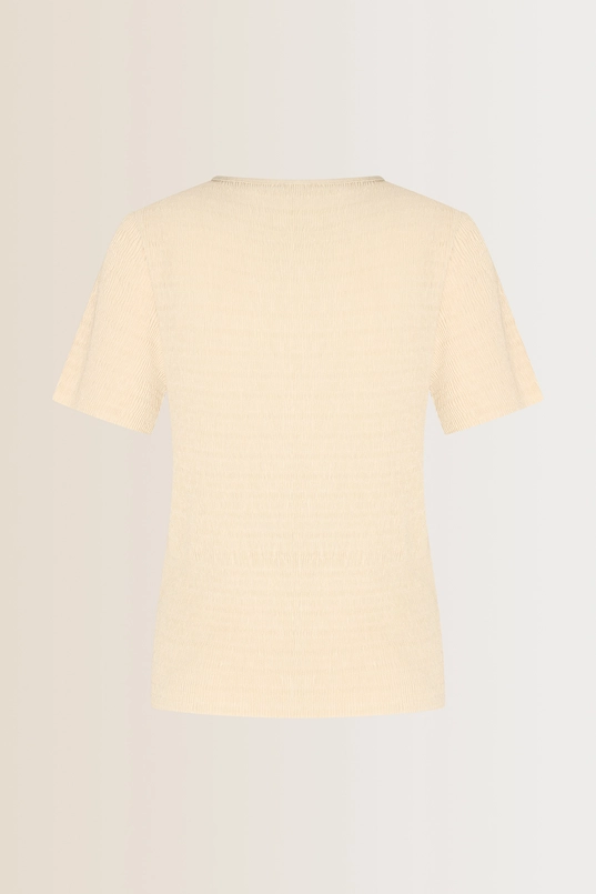 Top met plisséstructuur