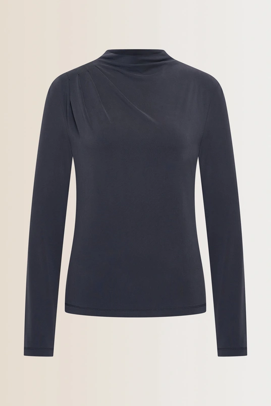 Top met schouderplooien