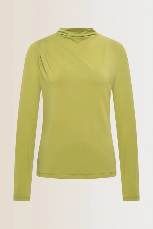 Top met schouderplooien