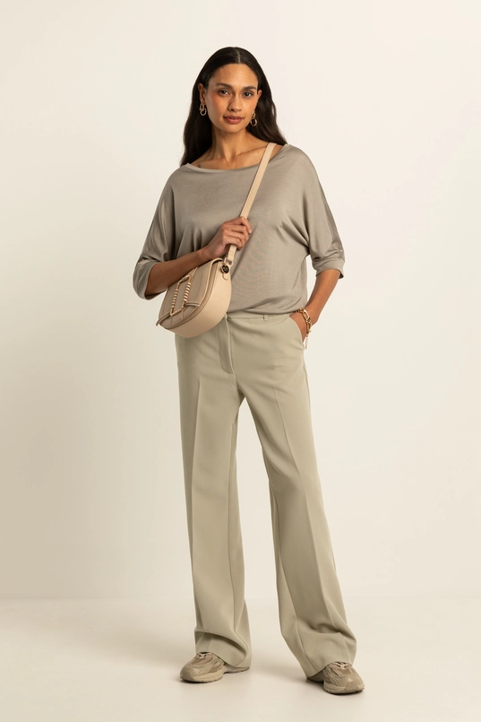 Top met vleermuismouwen