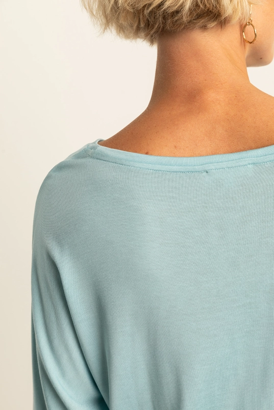 Top met vleermuismouwen