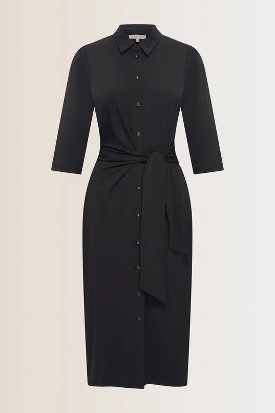 Travel jurk met knoopdetail