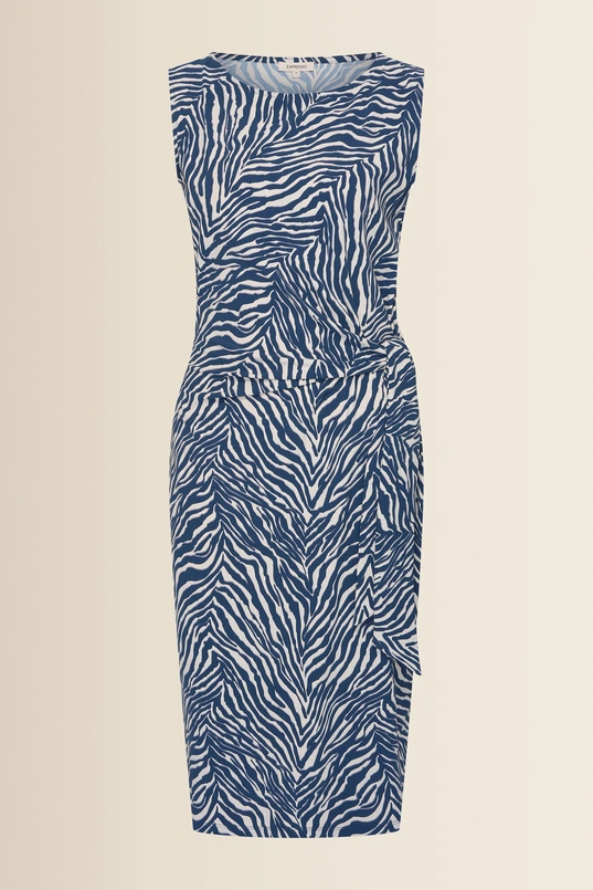 Travel jurk met knoopdetail