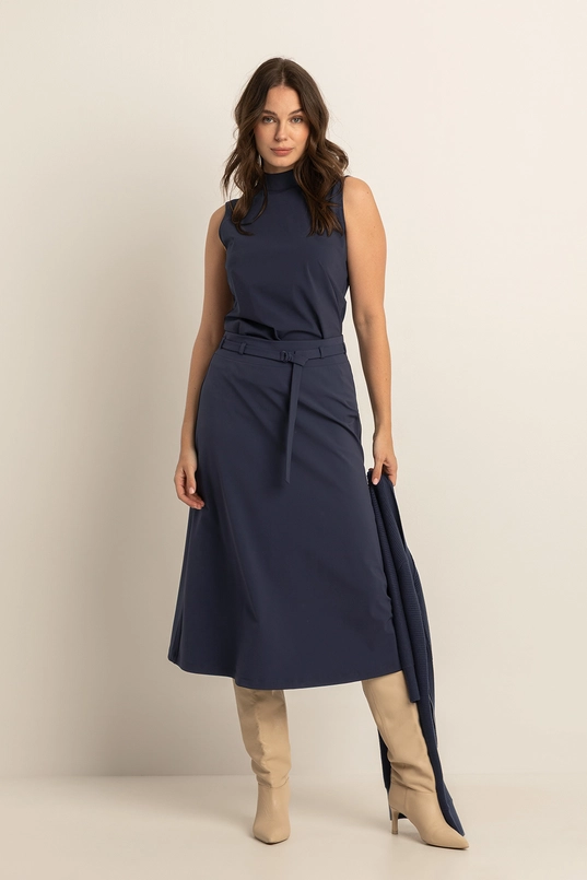 Travel rok met ceintuur