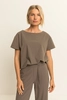 Travel top met ballonzoom
