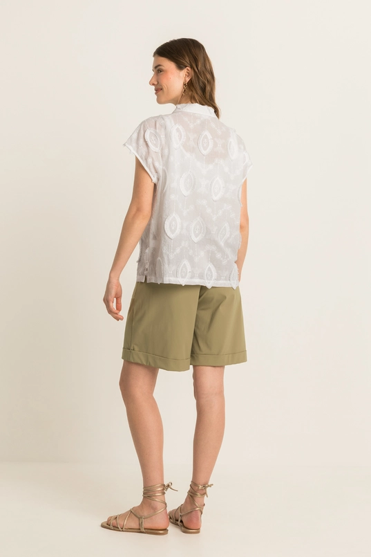 Travelbermuda met ceintuur